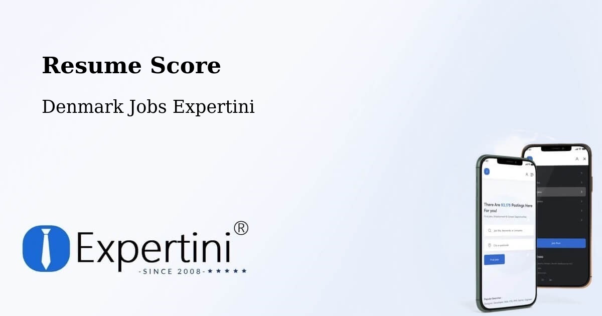 Resume Score & Job Description Match Tool – Esbjerg - Denmark Jobs Expertini